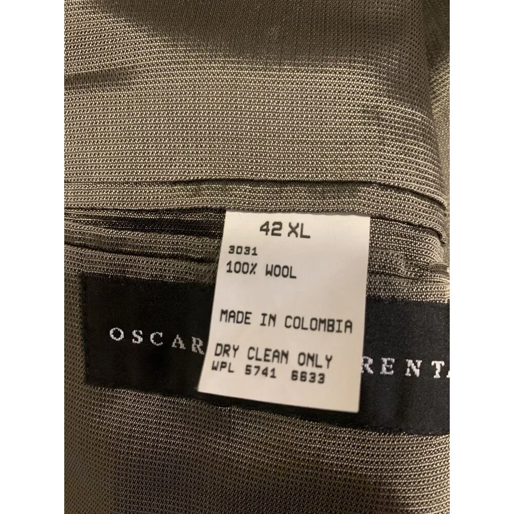 Oscar De La‎ Renta 42XL Wool Suit Jacket Business Casual Classic
